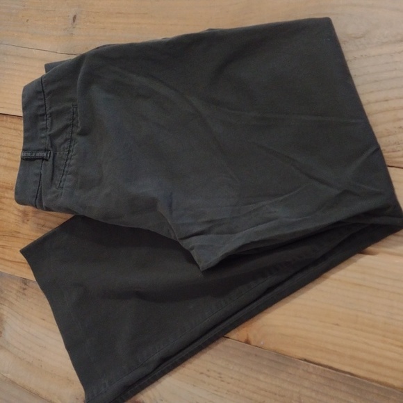 Michael Kors Army Green Gramercy Fit Flare Ankle Pants Size 8p - Picture 10 of 11